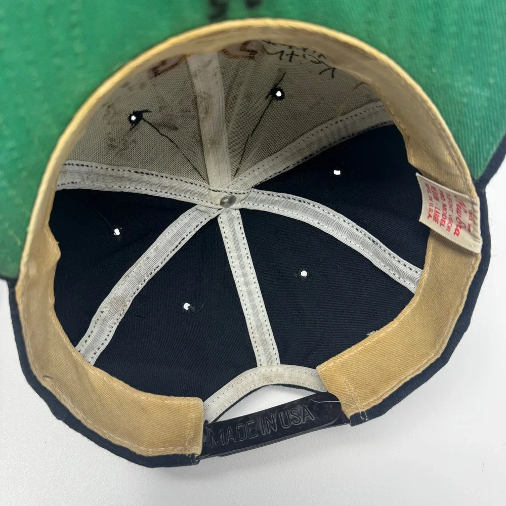 Vintage Michigan Wolverines New Era‎ Hat Navy Blue Pro Model Snapback USA Made